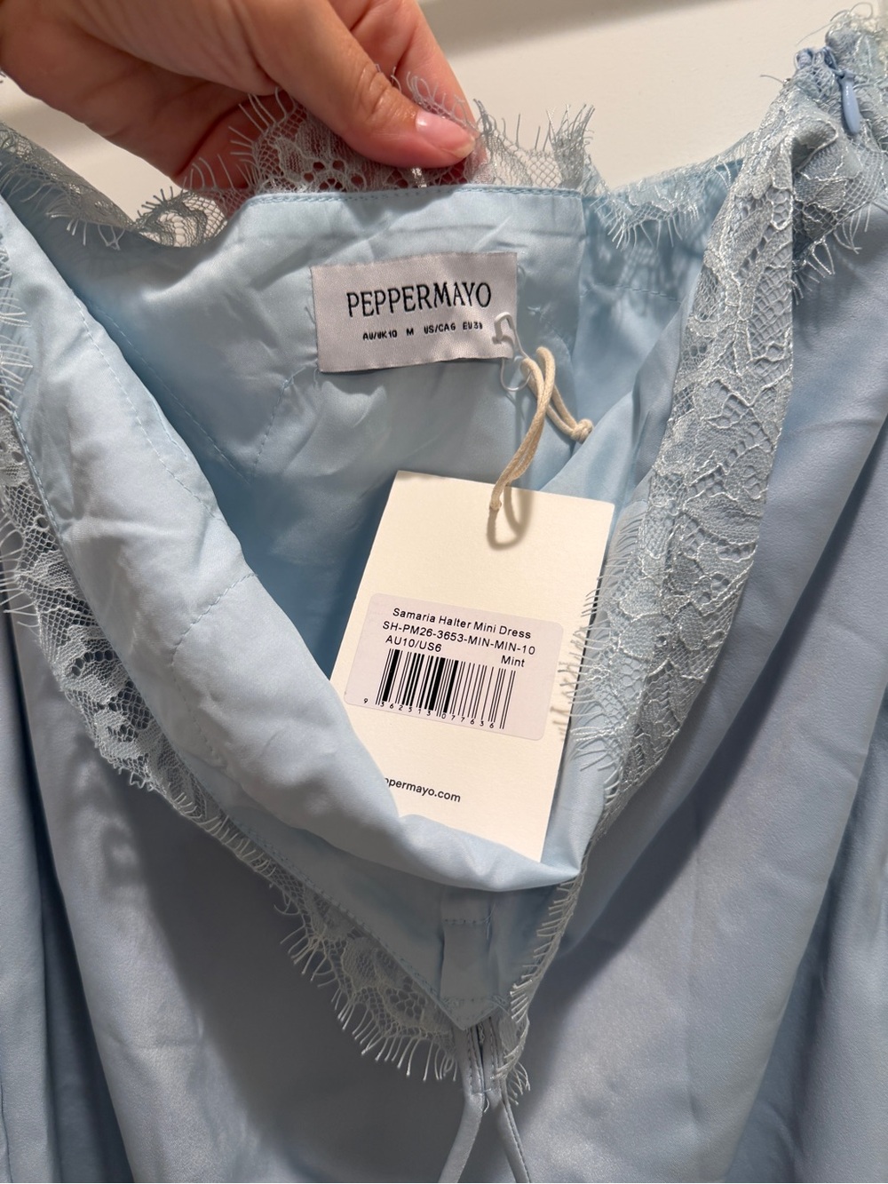 Samaria Halter Mini Dress Peppermayo - Picture 2 of 6